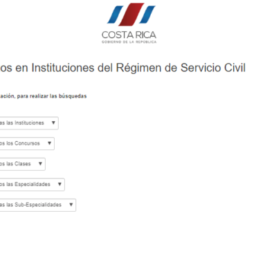 Concursos Abiertos en Instituciones del Régimen de Servicio Civil